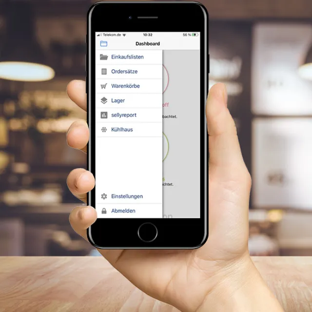 Die kostenlose Bestell-App sellyping bringt die wichtigsten Funktionen von selly übersichtlich auf Ihr Smartphone oder Tablet.